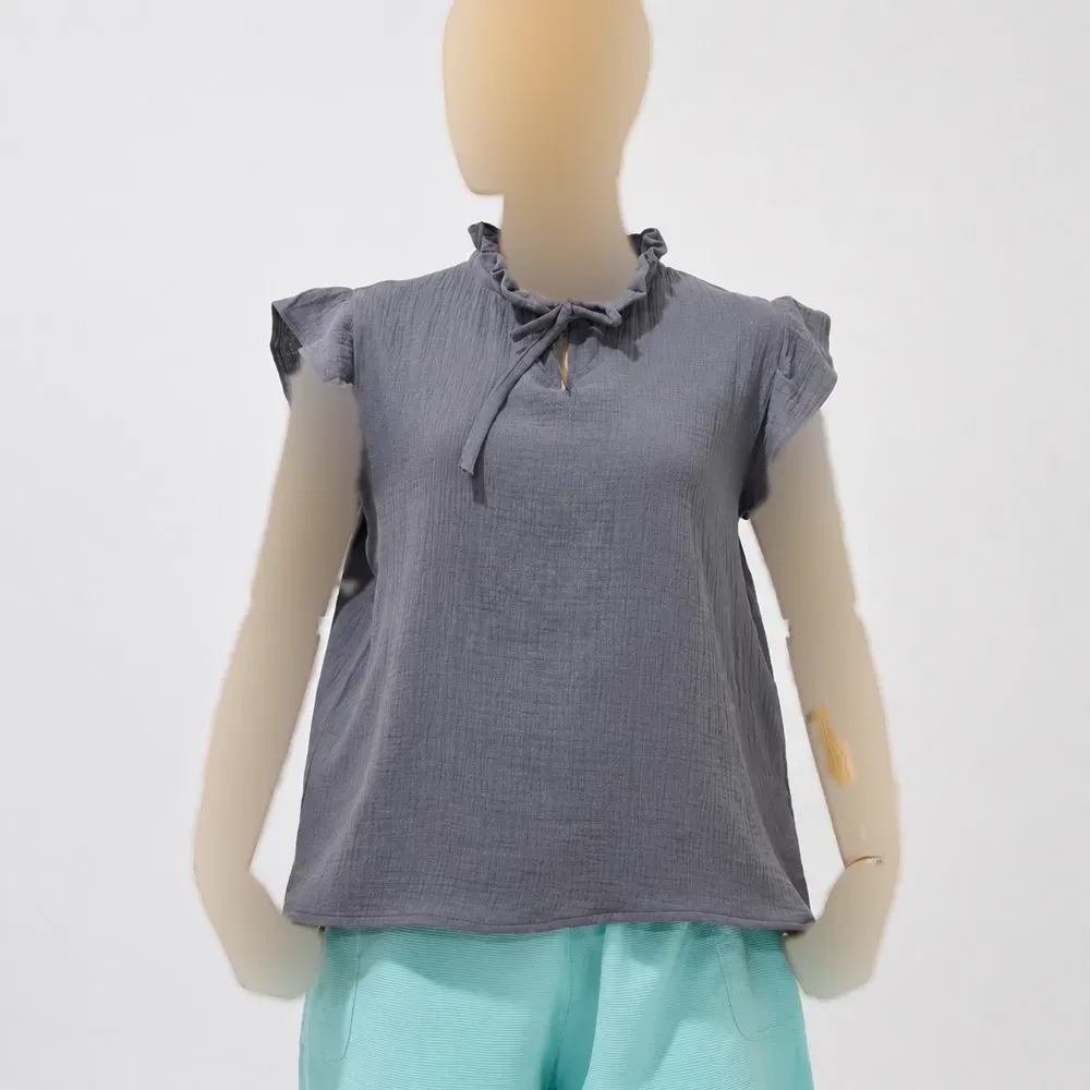 تاپ زنانه دبل فیس کد 1430 جنس وال قد 55 سانتیمتر