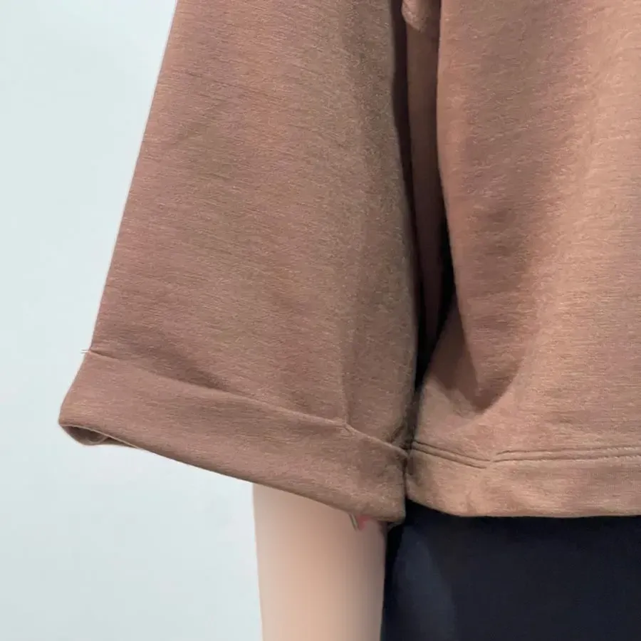 تیشرت کراپ باکسی کلاه دار چاپدار جنس گلکسی قد 50 سانت