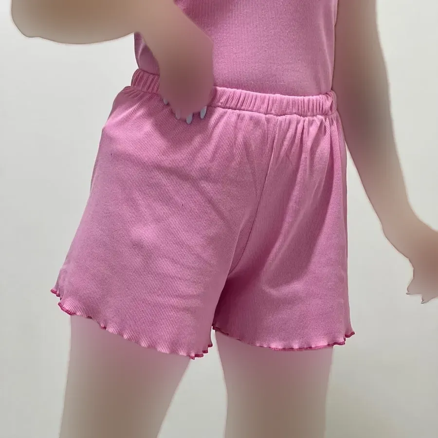 شورتک کبریتی زنانه کد 1190 طرح عروسکی فانتزی کمر کشی پنبه ای نرم