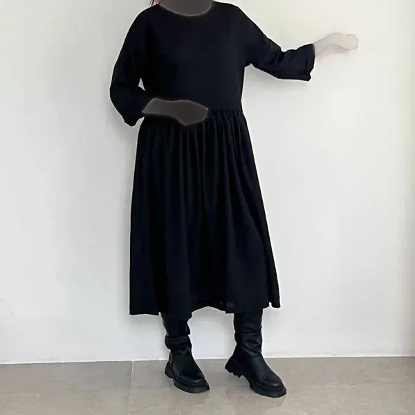 پیراهن زنانه لینن دامن چین کد 1069 خنک و نخی مناسب بهار و تابستان سایز 38 تا 46