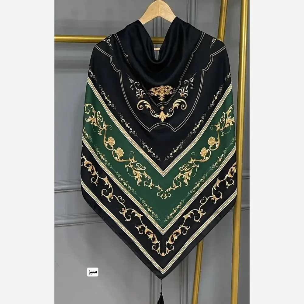 روسری نخی منگوله دار قواره 130 مدل سلینا