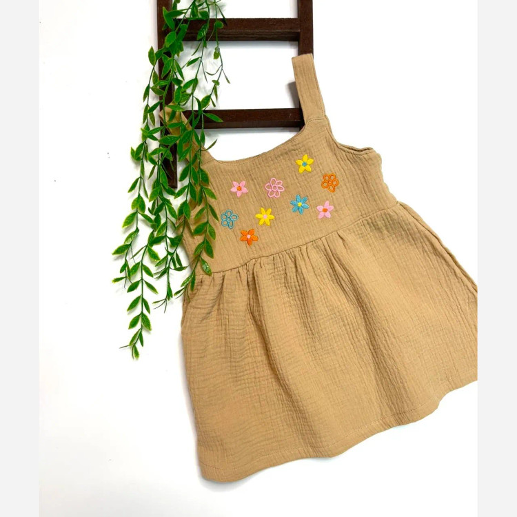 سارافون موسلین بچگانه با سایزهای مختلف مناسب برای 18 ماه تا 5 سال