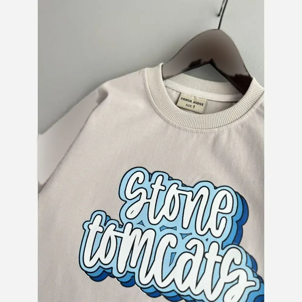 تیشرت باکسی اسپرت ماکان طرح stone با کیفیت پارچه عالی