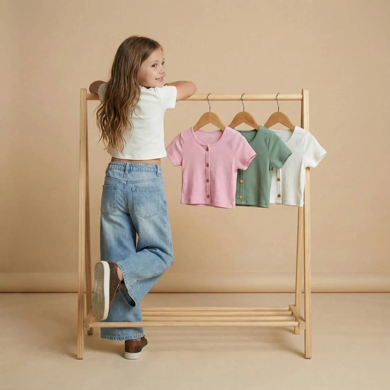 کراپ ترک دخترانه در 5 سایز مختلف