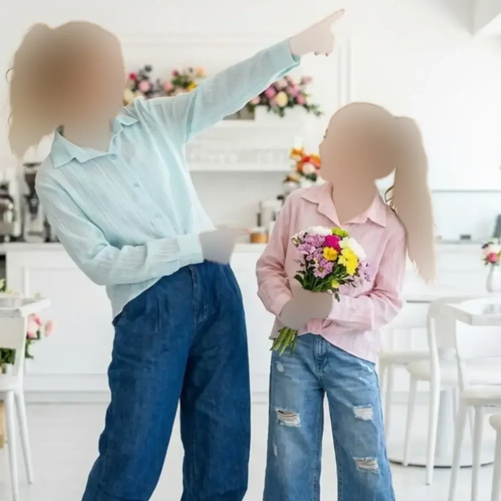 شومیز تابستانه دخترانه مدل گره ای چپ و راستی کد H21234