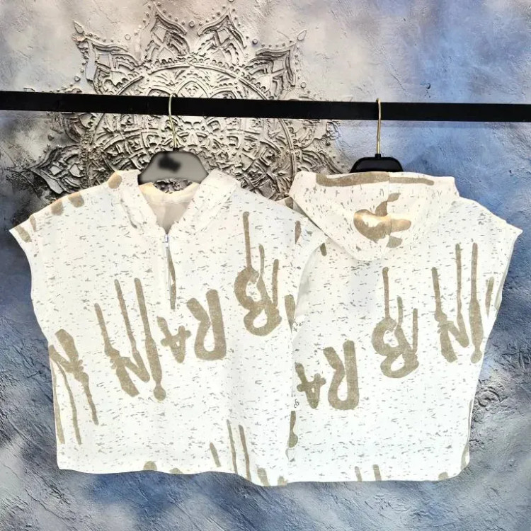 وست کلاهدار بچگانه و زنانه نخ پنبه ترک تابستانه سایز 3 تا 14 سال
