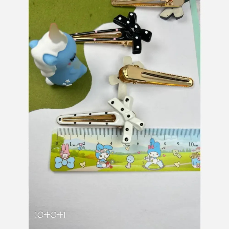 گیره مو پاپیونی دخترانه بسته 2 عددی وارداتی