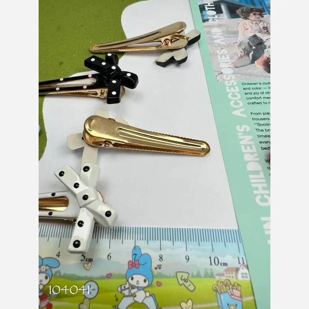گیره مو پاپیونی دخترانه بسته 2 عددی وارداتی