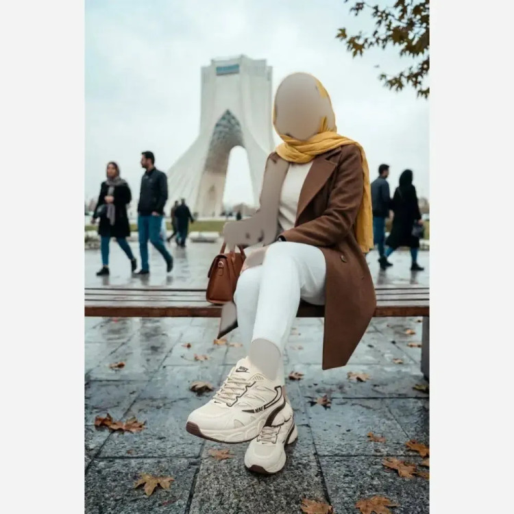 کفش طبی زنانه مدل لورانت ساینا رویه چرم صنعتی بیاله رنگ مشکی