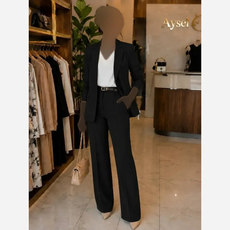 تاپ مجلسی زنانه یقه هفت آستین حلقه ای جنس الیزه اعلا مناسب زیر کت و مانتو