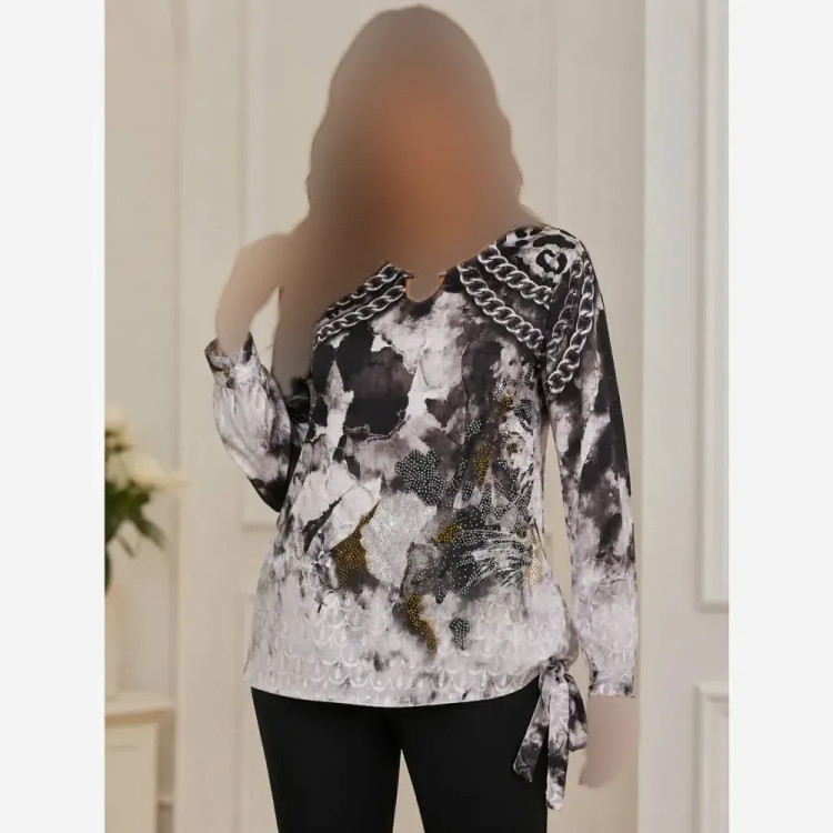 شومیز زنانه ساتن نگیندار مجلسی و مهمانی سایز 38 تا 48