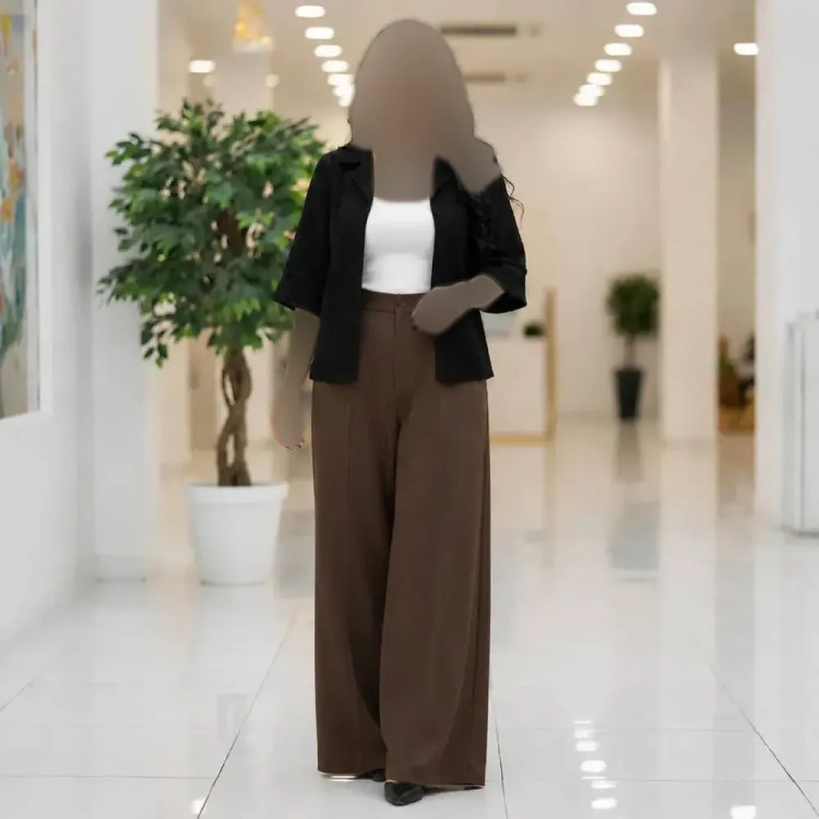 شومیز مجلسی زنانه الیزه آستین حریر منجوق دوزی شده