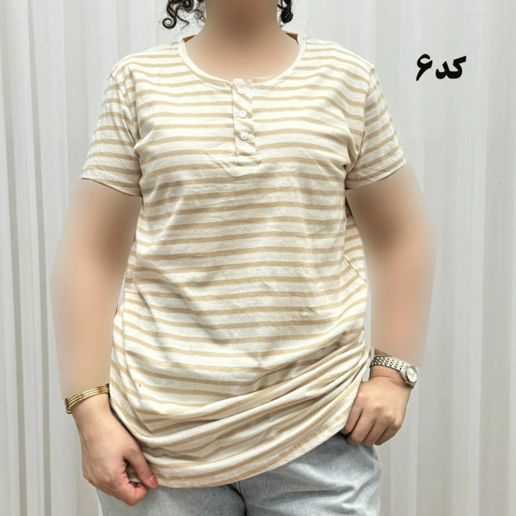 تیشرت H&M جلودکمه کد 1164