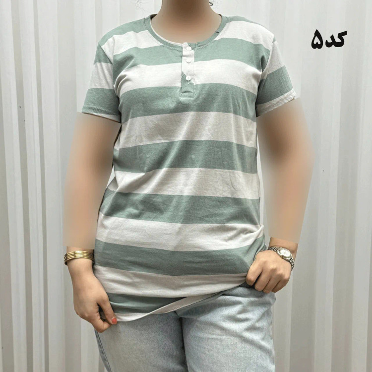 تیشرت H&M جلودکمه کد 1164
