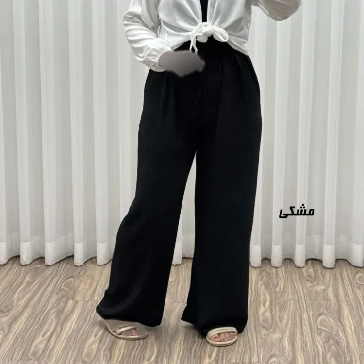 شلوار زنانه ابروباد فری سایز مناسب تا سایز 50 مدل راحتی و آزاد