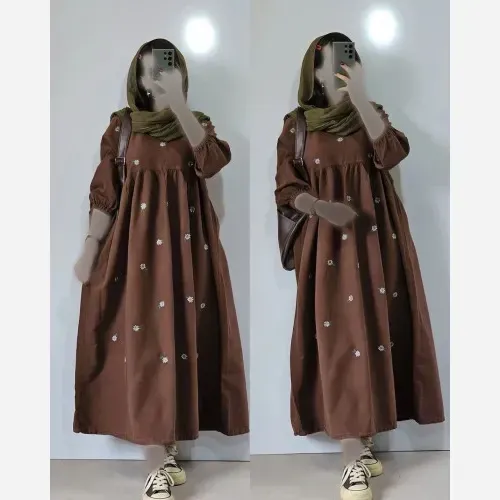 پیراهن زنانه تابستانه مدل محیا جنس لینن فری سایز تا 48
