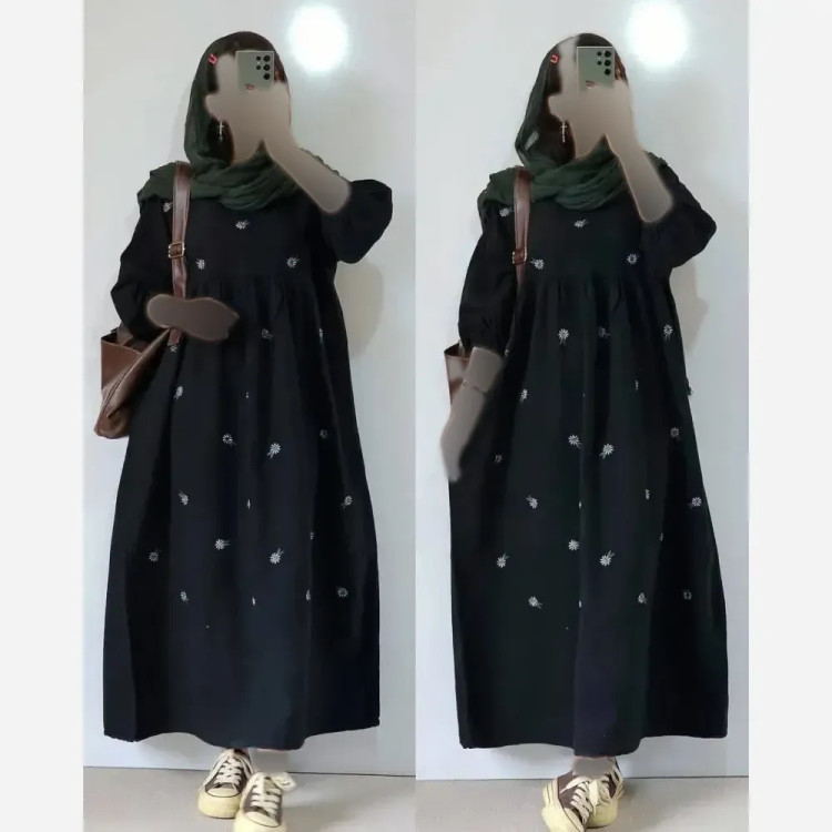 پیراهن زنانه تابستانه مدل محیا جنس لینن فری سایز تا 48