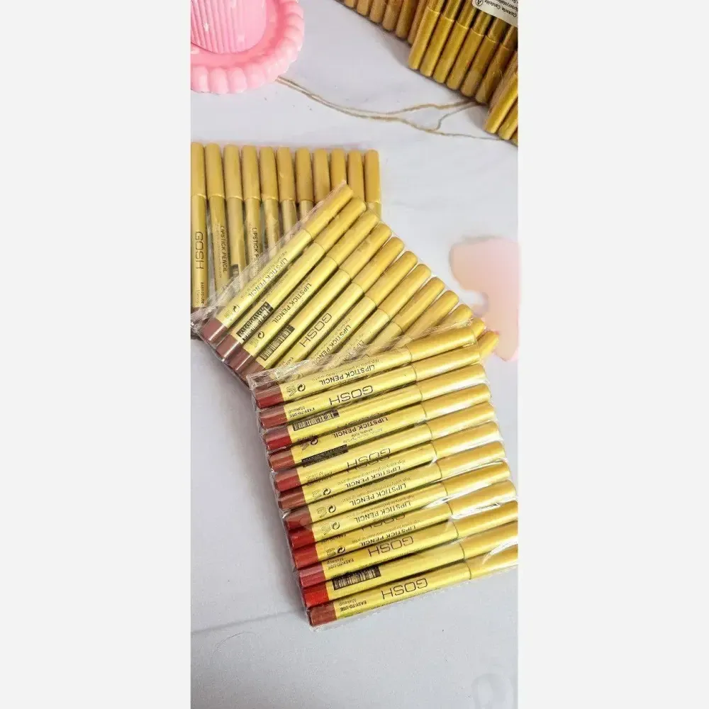 پک 12 عددی رژ لب مدادی گاش با پیگمنت عالی