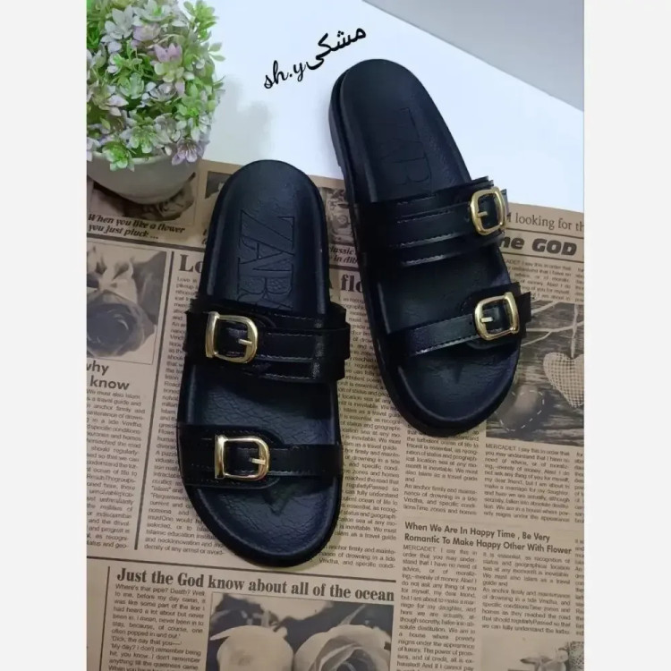 صندل زنانه زارا ساحلی چرم بیاله طبی و سبک