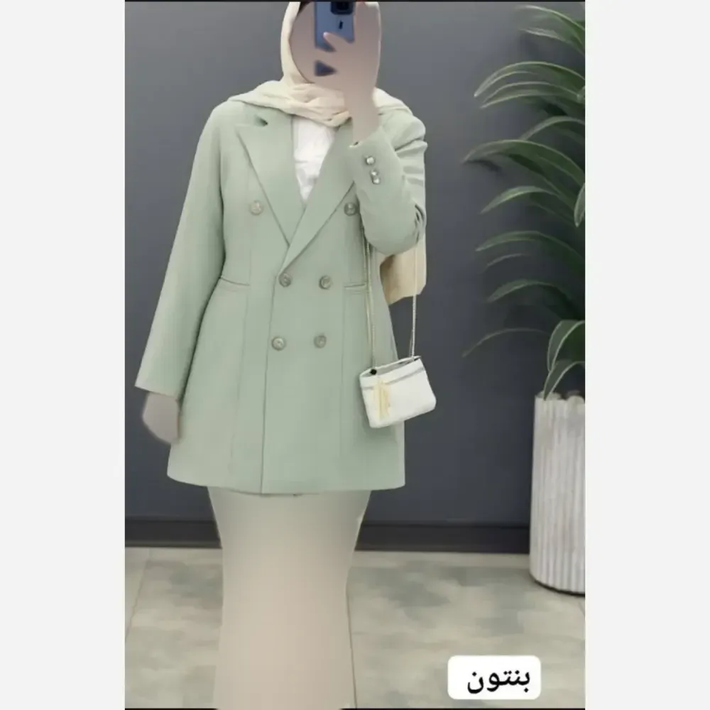 مانتو کتی زنانه مدل پریا جنس مازراتی با دکمه کاربردی