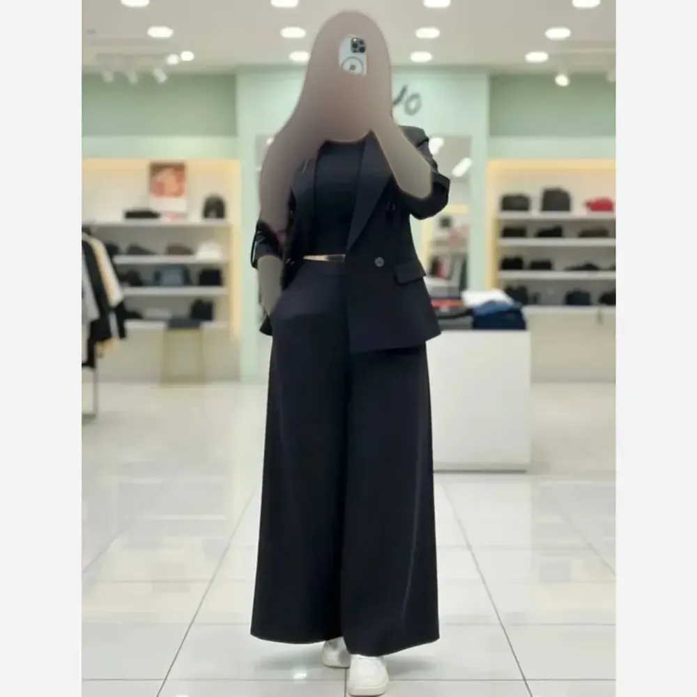 ست کت و دامن شلواری لینن زنانه مدل سارا خنک و تابستانه