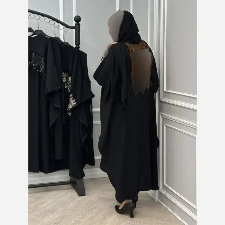 ست پیراهن و رویه زنانه جنس کرپ بوگاتی فری سایز 38 تا 48