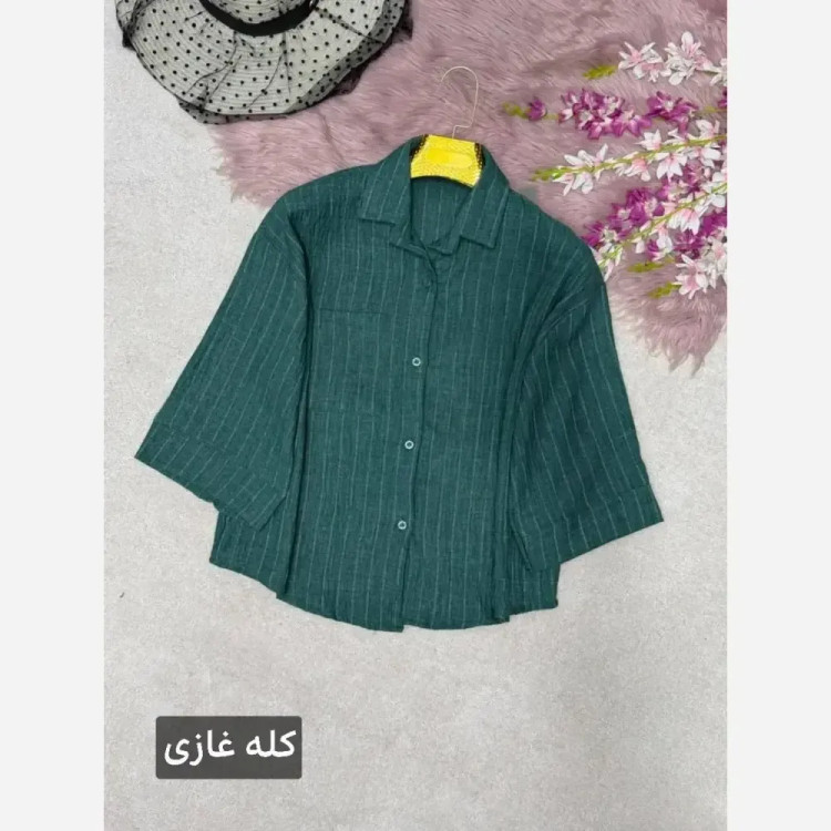 شومیز باکسی زنانه مدل عاطفه جنس شانتون دیپلمات فری سایز 38 تا 46