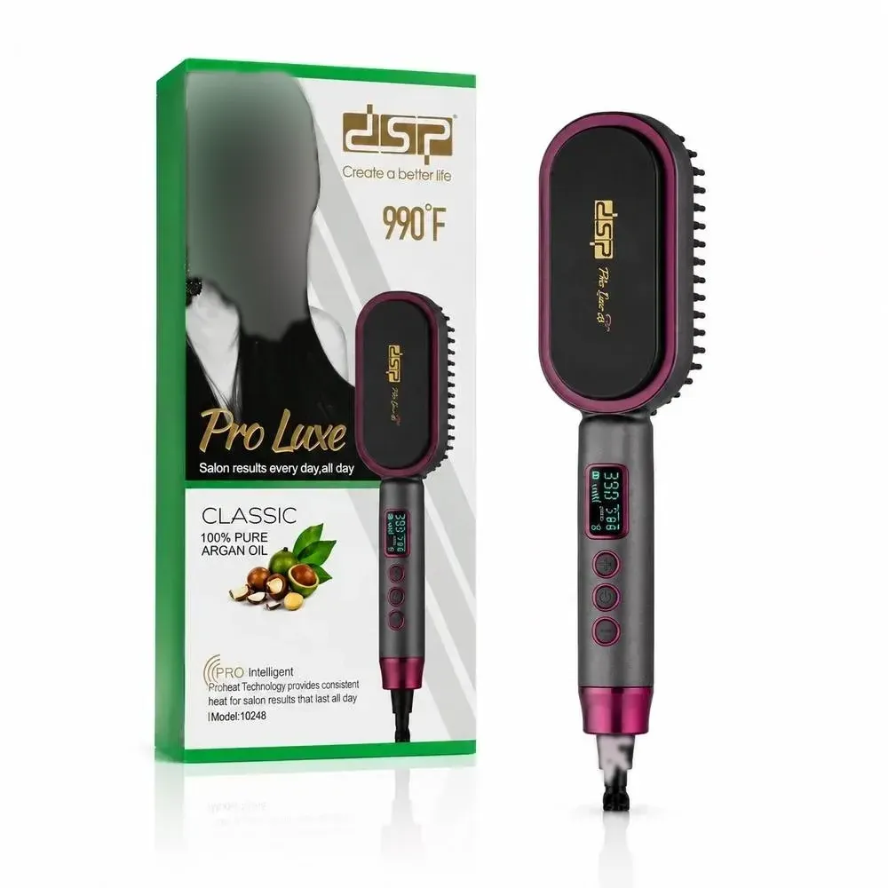 برس حرارتی صاف کننده مو DSP مدل Pro Luxe با تکنولوژی روغن آرگان