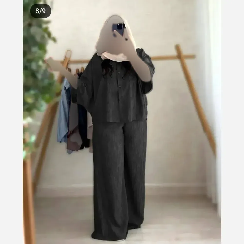 ست شومیز و شلوار زنانه جنس شانتون صوفیا سایز 40 تا 48