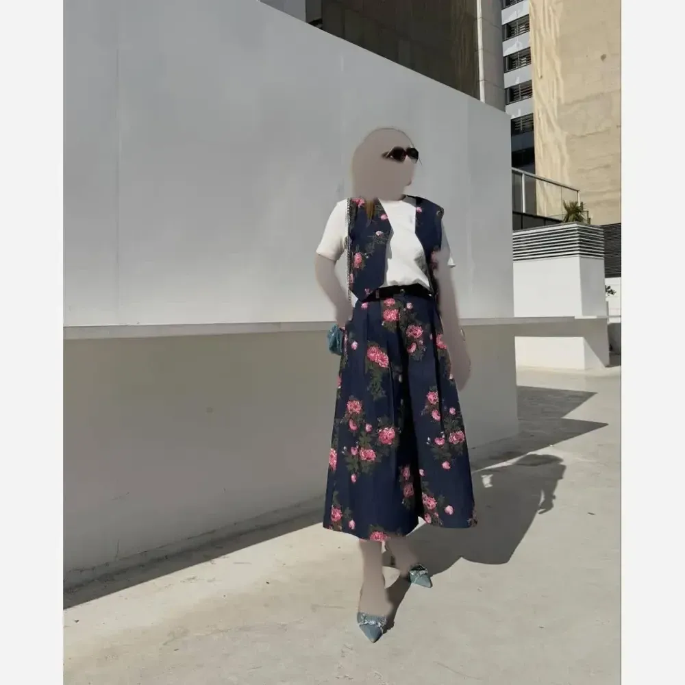 ست کت و سارافون زنانه جنس شانتون و حصیری سایز 38 تا 46