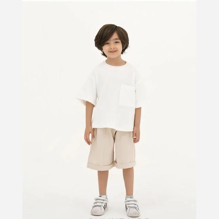 ست تیشرت و شلوارک پسرانه پنبه مراکشی مناسب 4 تا 9 سال