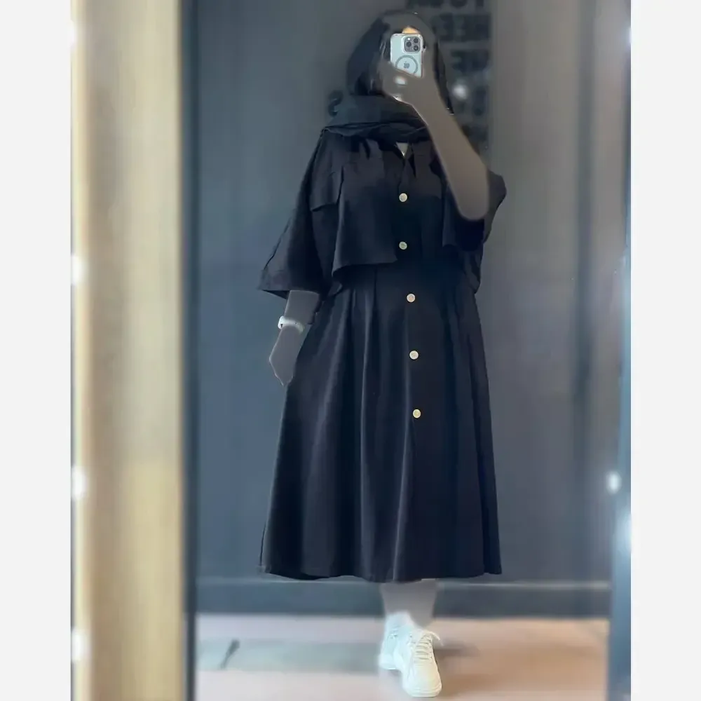 ست کت و سارافون لینن مدل هلند زنانه در سه رنگ سایز 38 تا 48