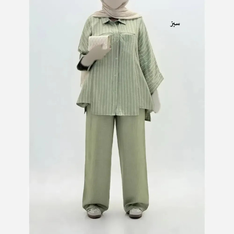 ست شومیز و شلوار زنانه مدل رستا جنس پری در رنگبندی متنوع