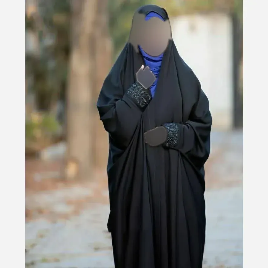 چادر دانشجویی سوپر ژرژت مشکی ضد چروک و ضد پرز