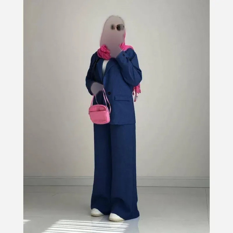 ست کت و شلوار زنانه لنین پرشیا سایز 38 تا 46