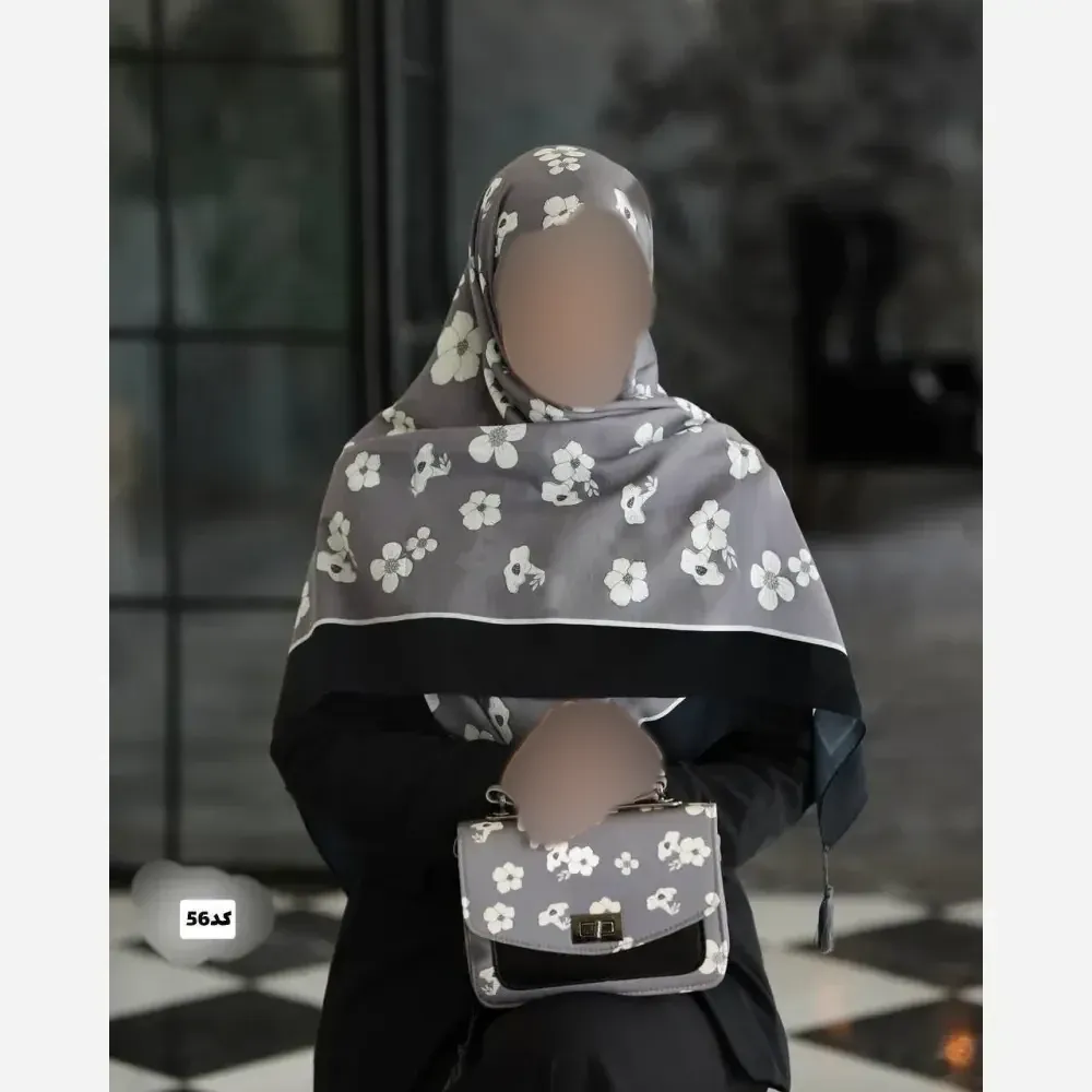 ست کیف و روسری گوچی مدل مخمل و چرم صنعتی به همراه روسری نخی منگولهدار
