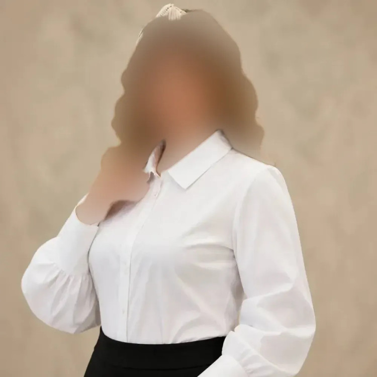 شومیز زنانه تترون سفید فری سایز تا 46