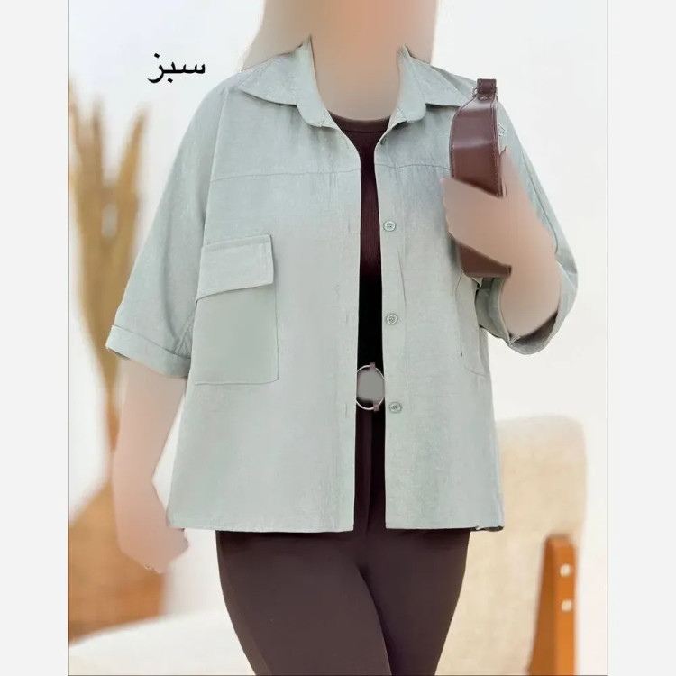 ست شومیز و دامن زنانه مدل سما جنس مازراتی و داکرون