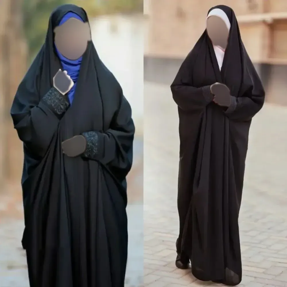 چادر دانشجویی مشکی جنس کرپ حریرالاسود