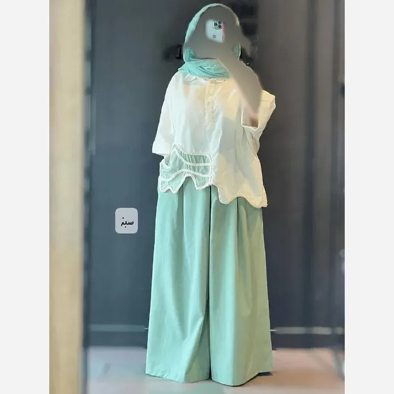 ست کت و سارافون زنانه مدل گلشیفته جنس بابوس و بوگاتی فری سایز تا 48