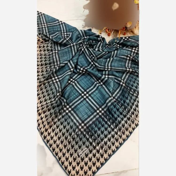 روسری زنانه قواره بزرگ سوپرنخ دست دوز 140 سانتیمتری
