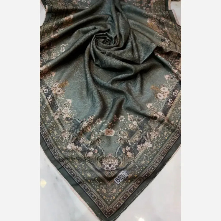 فروش عمده روسری نخی قواره یک متری دوردوخت (بسته 150 عددی)