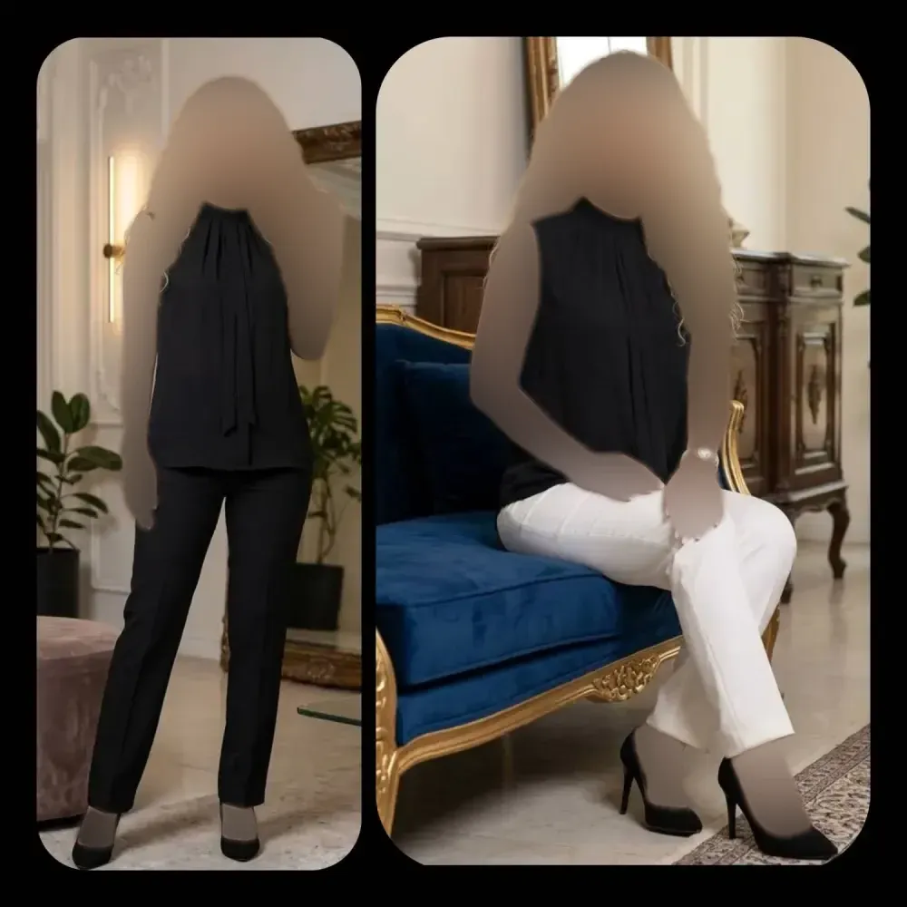 شومیز زیرکتی زنانه مشکی جنس کرپ الیزه سایز 40 تا 50