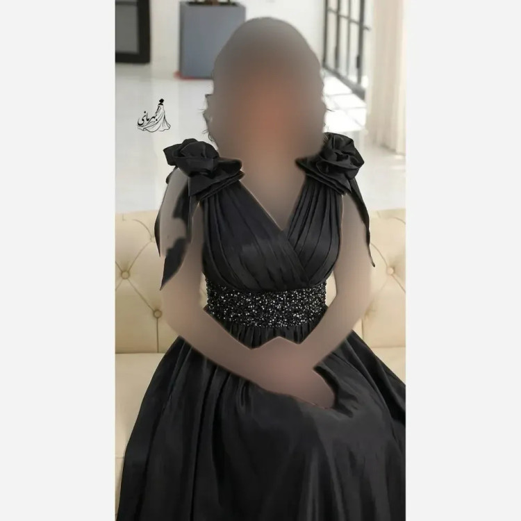 پیراهن مجلسی زنانه ساتن تافته مدل لاله دامن پرچین کاپدار سایز 36 تا 52