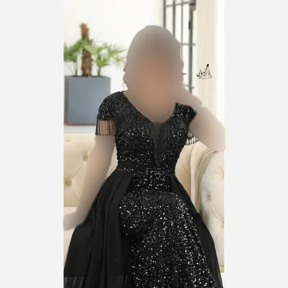 پیراهن مجلسی زنانه ساتن تافته مدل لاله دامن پرچین کاپدار سایز 36 تا 52