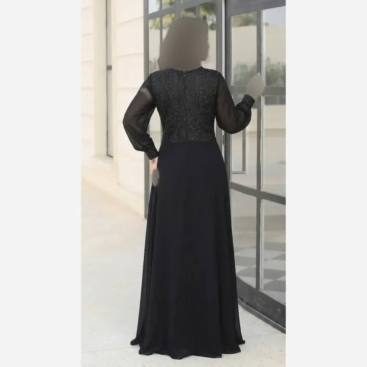 لباس مجلسی زنانه مدل تابان پولک مخمل و تور کاپدار سایزبندی 38 تا 56