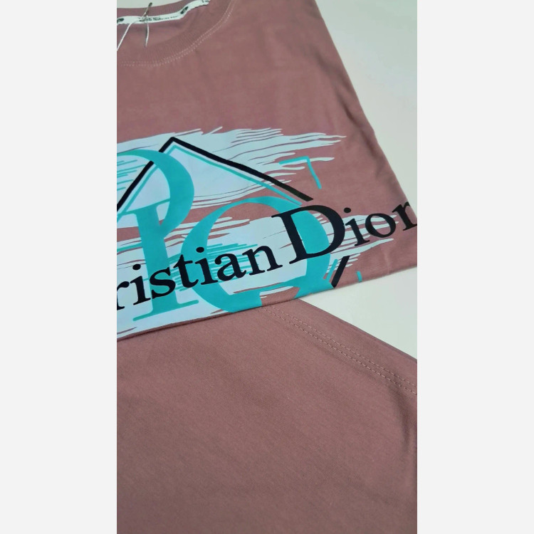 ست تیشرت پنبه لاکرا و شلوارک دورس پسرانه طرح dior