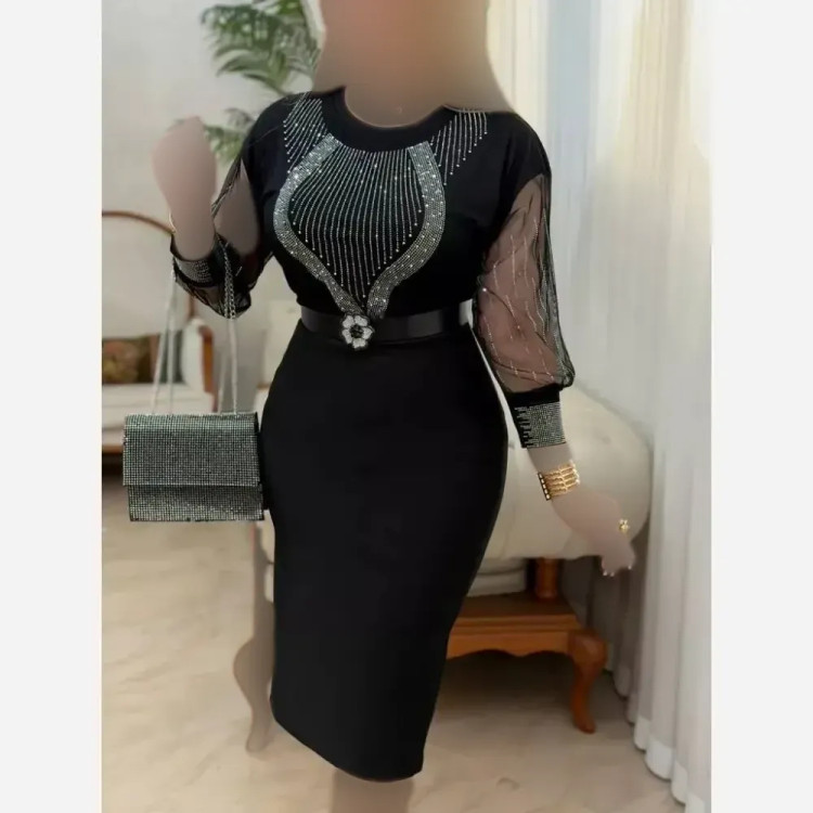 شومیز مجلسی زنانه مدل ساعت شنی جنس ویسکوز پنبه رنگ مشکی سایز فری 38 تا 48