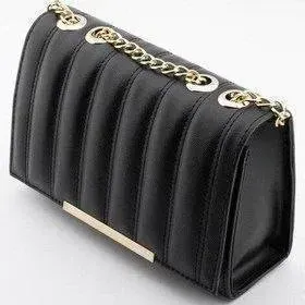 کیف دوشی چرم مدل لنسر رنگ مشکی ابعاد 23 در 14 سانتیمتر