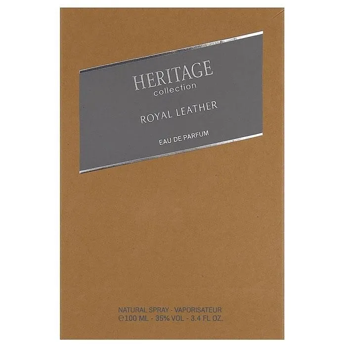 ادو پرفیوم مردانه هریتیج مدل Royal Leather حجم 100 میلی لیتر